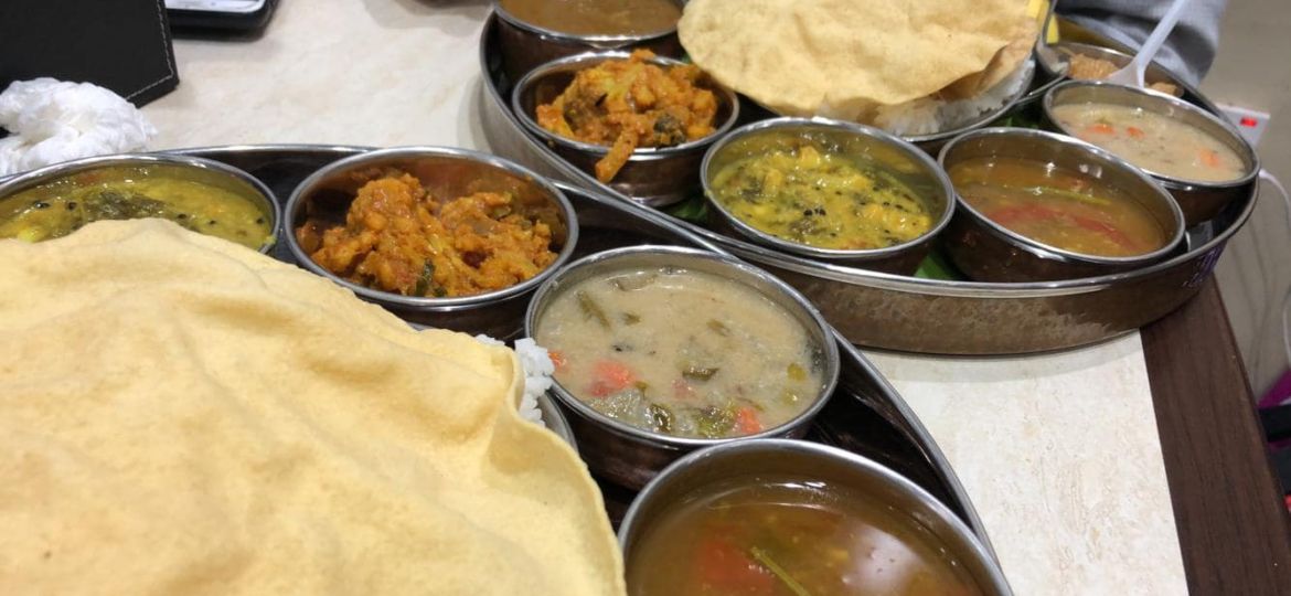 south indian thali