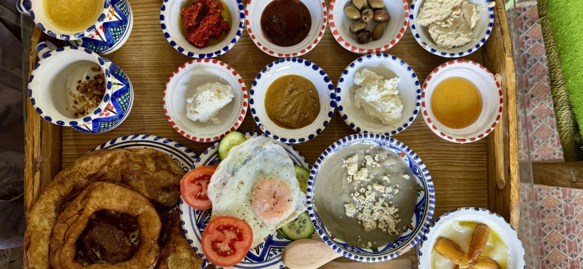 cafe el kasbah medina sousse tunisia breakfast